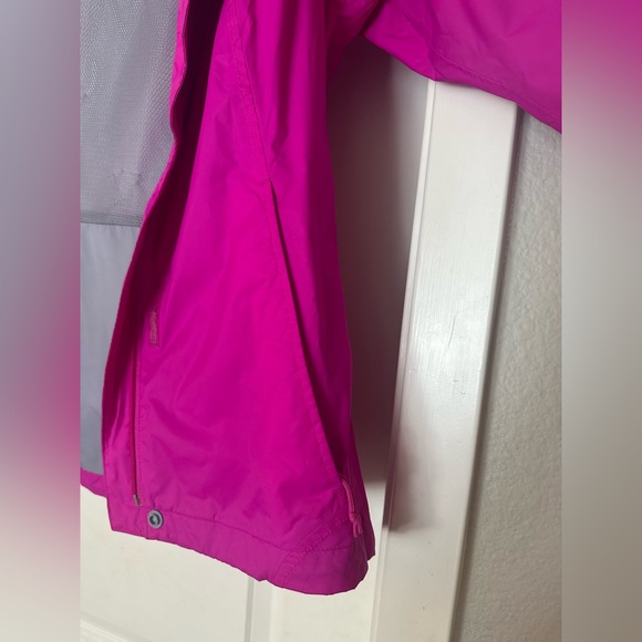 Columbia Women’s Arcadia II Rain Jacket - Hot Pink & Light Grey - Size Small - Picture 10 of 12